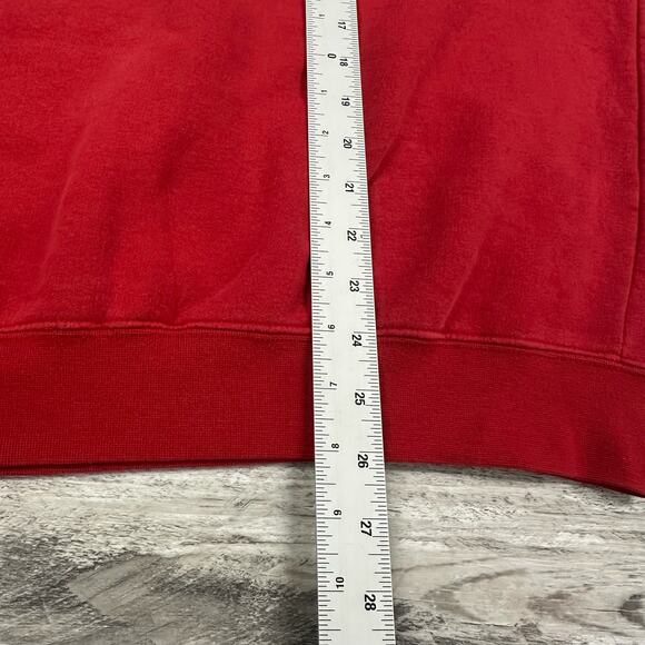 Vintage Y2K Adidas University Of Kansas Jayhawks Red Mens M Crewneck Sweatshirt - Picture 7 of 10